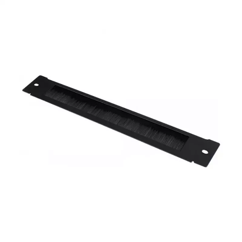 GoodConnections Brush Strip 380 mm x 57 mm para armario de pared 19 inch Good Connections FLAT-Pack (GC-RFxxxS), negro intenso (RAL 9005)