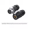 GoodConnections IC01-20P301 conector industrial S1 Power, clavija de 3 pines, M20, bloqueo click, terminal de soldadura, IP65/66