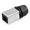 GoodConnections Industrial Connector S6 - conector macho sin poblar, hueco RJ45, metal, Good Connections®