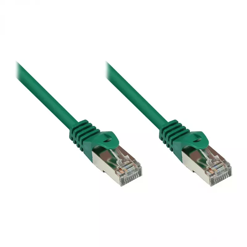 GoodConnections Alcasa cable de conexión RJ45-RJ45 Cat5e UTP 0,15m conectores chapados en oro macho a macho
