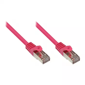 GoodConnections Alcasa cable de red Cat5e RJ45 1,5 m conectores dorados