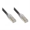 GoodConnections RNS® cable de red con protección de retención y bloqueo, Cat. 6A, S/FTP, PiMF, libre de halógenos (LSZH), 500 MHz, negro, 2 m