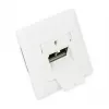 GoodConnections toma de red de pared Cat.6A 2xRJ45 apantallada empotrada entrada de cable vertical blanco señal RAL9003