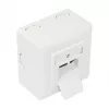 GoodConnections toma de red Cat.6, 2xRJ45, apantallada, de superficie, entrada de cable vertical, blanco señal RAL9003 (GC-N0026)