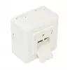 GoodConnections toma de red de pared Cat.6, 2xRJ45, apantallada, de superficie, blanco perla RAL1013, GC-N0027