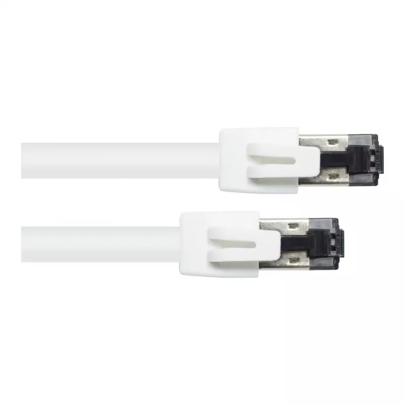 GoodConnections RNS® Cable de red Cat.8.1 S/FTP, PiMF, LSZH, 2000MHz, 40Gbit/s, Blanco, 0,5m