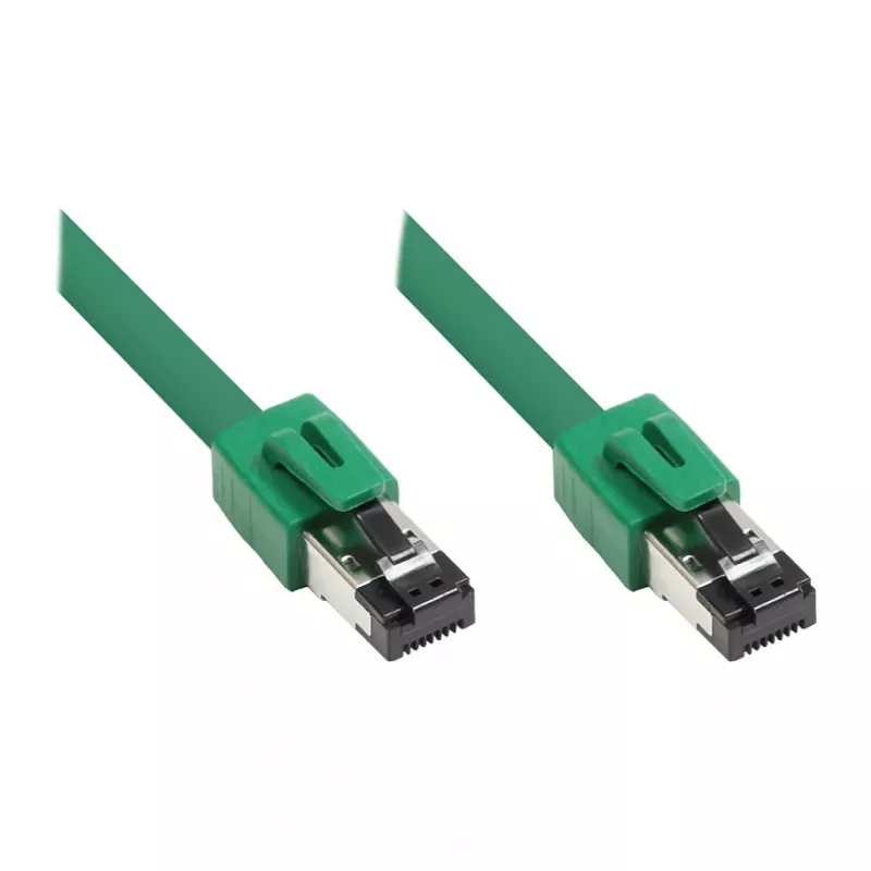 GoodConnections RNS® Cable de red Cat. 8.1, S/FTP, PiMF, LSZH, 2000MHz, 40Gbit/s, Verde, 2m