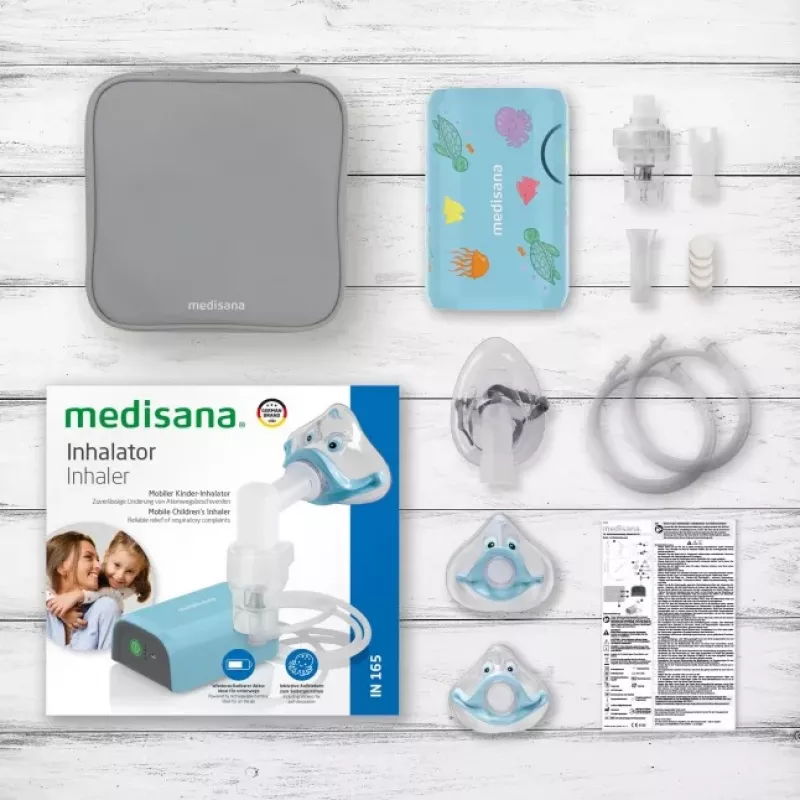 MEDISANA Inhalador IN 165 Nebulizador por compresor blanco/azul