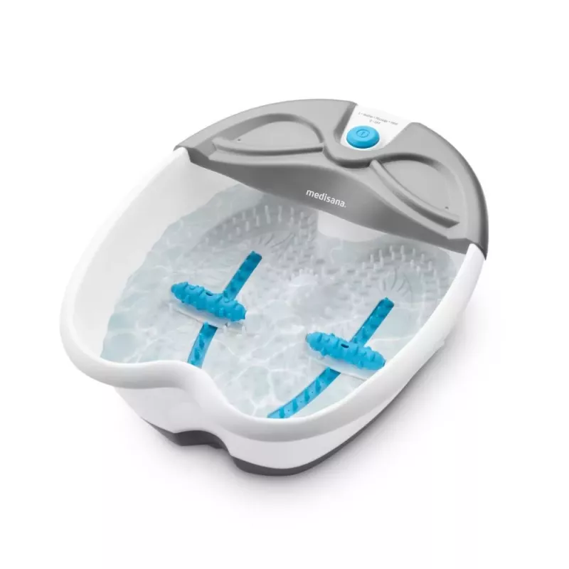 MEDISANA FS 350 baño de pies con masaje de burbujas y vibración, calefacción, rodillos, accesorios de pedicura