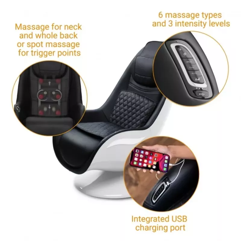 Medisana RS 660 Sillón de masaje Shiatsu con calor, negro
