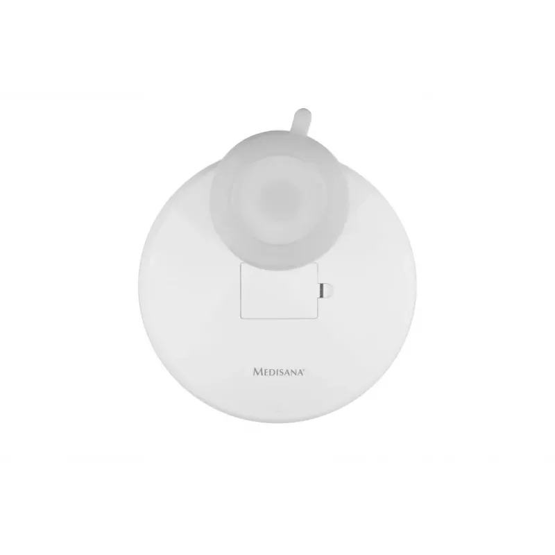 Medisana CM 850 Espejo de maquillaje LED con aumento 5x, LED luz de día, sensor táctil, giro 360°, plateado