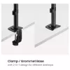 Equip Soporte de mesa para pantallas de 17-32 pulgadas, giro 360°, 10 kg, negro