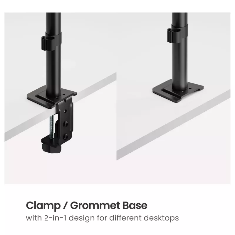 Equip Soporte de mesa para pantallas de 17-32 pulgadas, giro 360°, 10 kg, negro