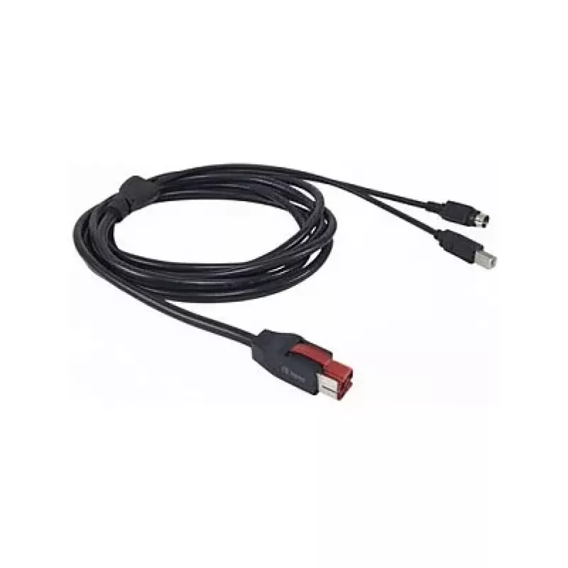 Equip Cable PoweredUSB 24V a conector macho Mini-DIN 3 pines 3,00m negro