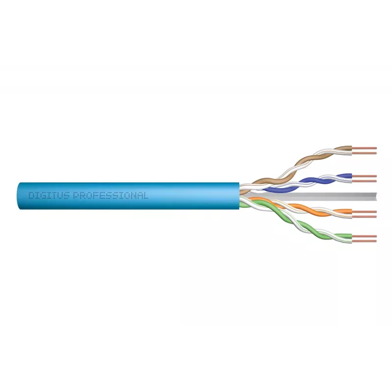 DIGITUS Cat.6A U/UTP B2ca AWG 23/1 LSOH 100m cable de instalación azul