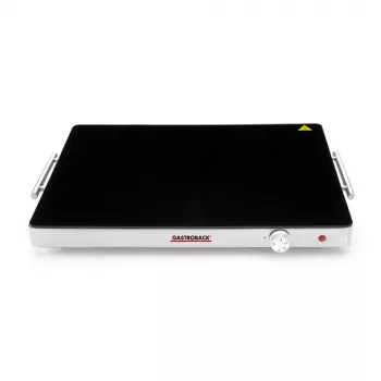 Gastroback 42491 Design Placa térmica - 200 W, acero inoxidable y cristal, 120 °C