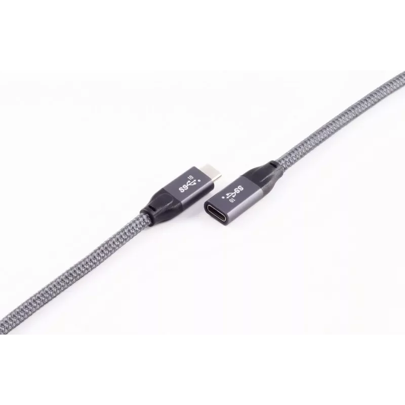 ShiverPeaks BASIC-S cable de extensión USB-C, USB 3.2 Gen 2, 2,0 m, negro