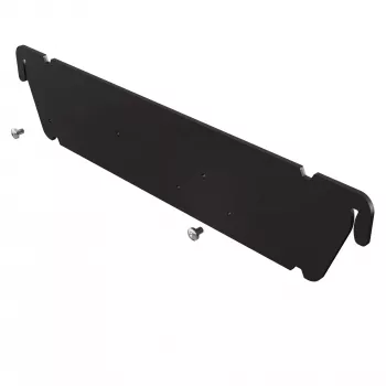 Kindermann abrazadera de montaje - negro, RAL 9005 - montaje en carro (parte trasera)