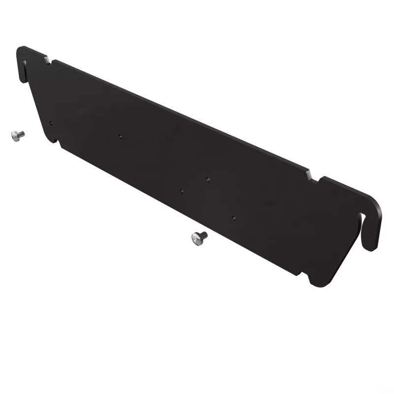 Kindermann abrazadera de montaje - negro, RAL 9005 - montaje en carro (parte trasera)