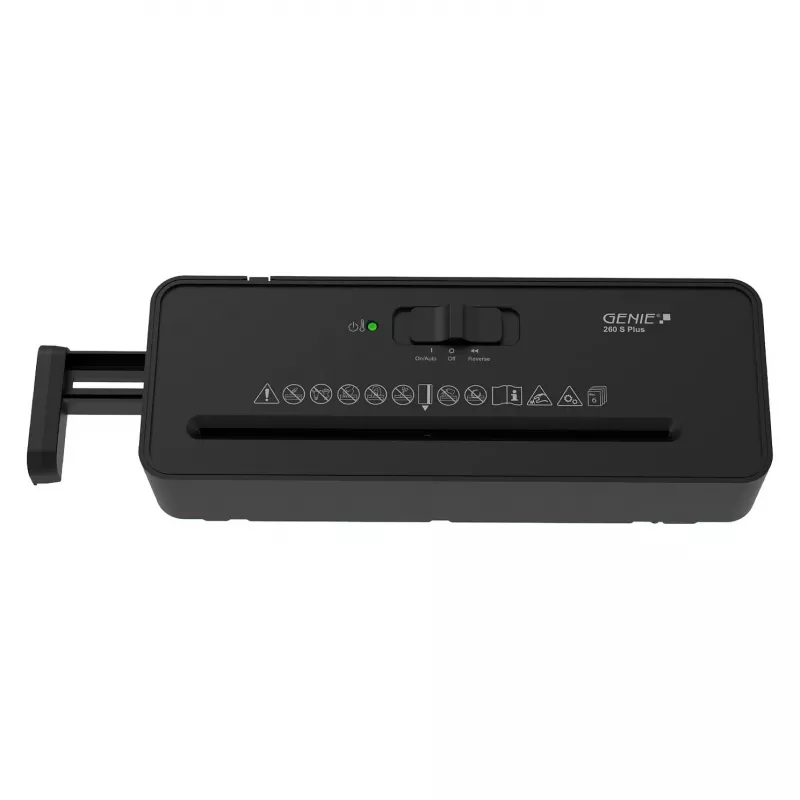 GENIE 260 S Plus destructora de documentos de acople corte en tiras 6 hojas negro