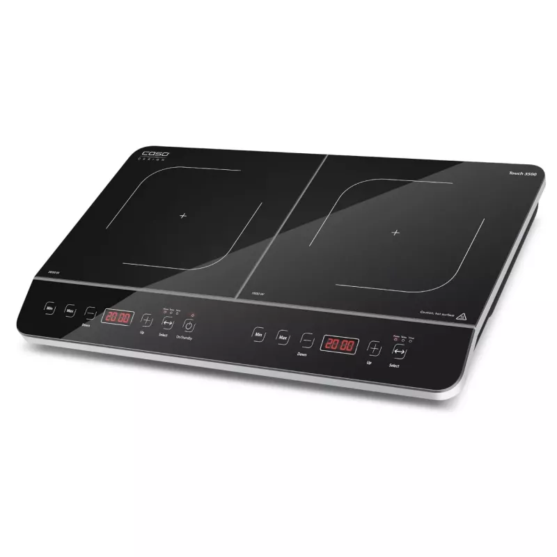 CASO Touch 3500 placa de inducción 2 zonas de cocción negra