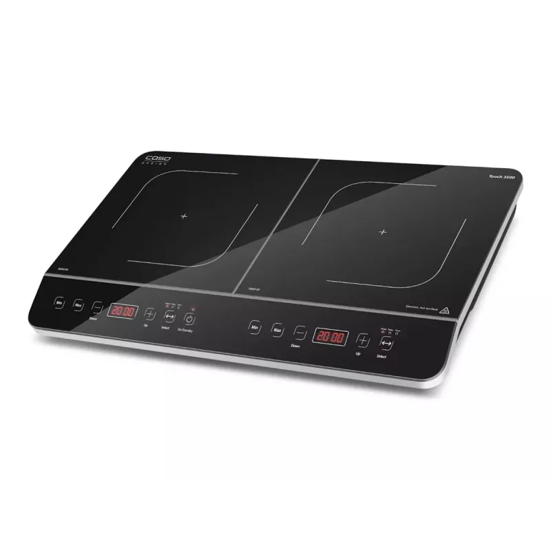 CASO Touch 3500 placa de inducción 2 zonas de cocción negra