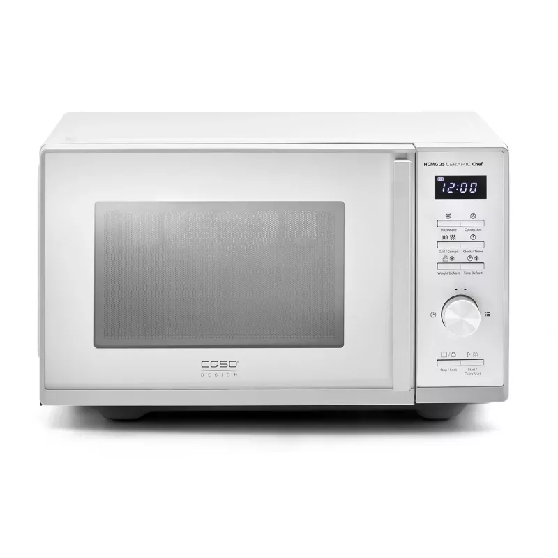 CASO Chef HCMG 25 microondas - 900W, aire caliente y grill, 25L, acero inoxidable