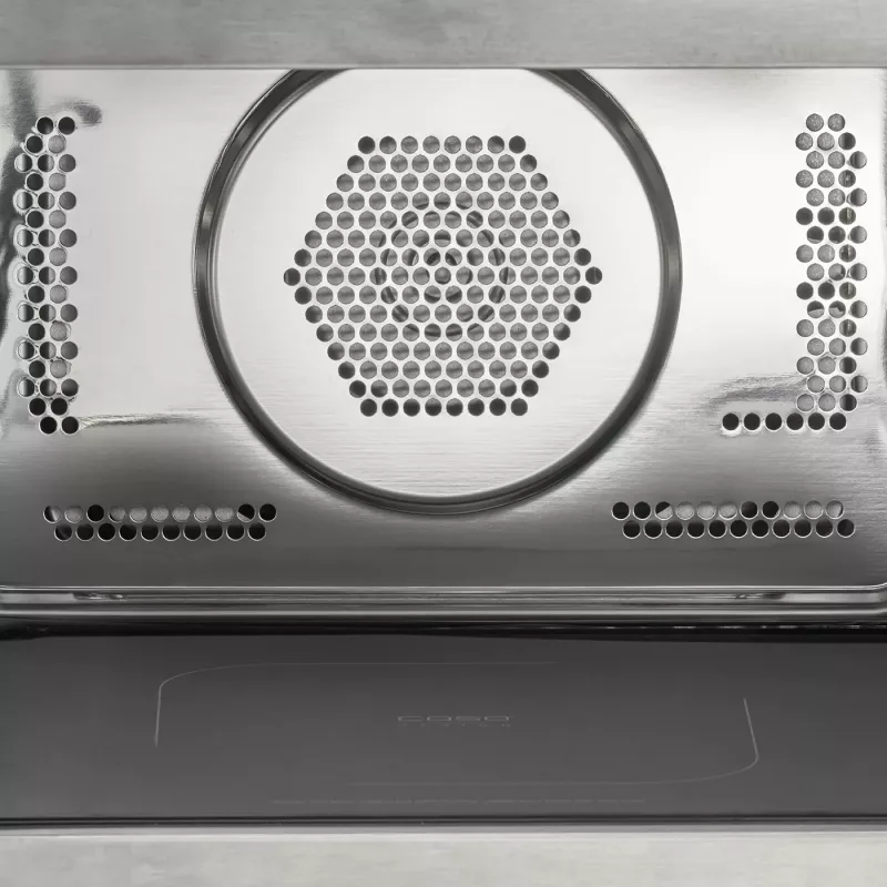 CASO Chef HCMG 25 microondas - 900W, aire caliente y grill, 25L, acero inoxidable