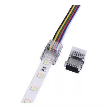 SYNERGY21 LED FLEX Strip Easy Connect conector de tira a cable 12mm RGB-CCT (RGB-WW)
