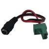 Synergy 21 cable adaptador LED de conector de alimentación DC a KEFA compatible con Phoenix, conector hembra 5,5x2,1mm a conector macho de 2 polos, 15cm, negro
