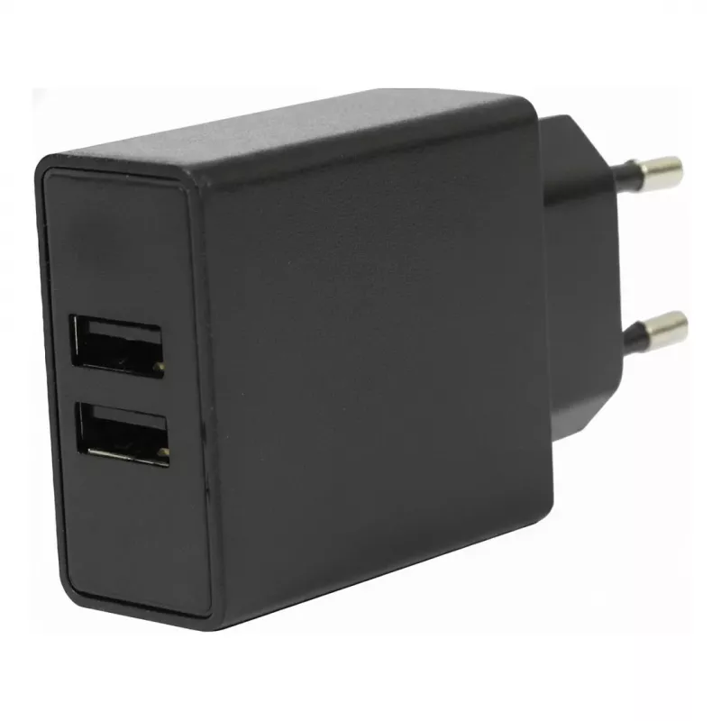 FLEPO NT-USB-103 cargador USB 2 puertos 100-240V AC a 5V DC 3A 15W blanco