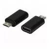Synergy21 cable adaptador ALLTRAVEL USB-C conector macho a Micro-USB conector hembra - negro