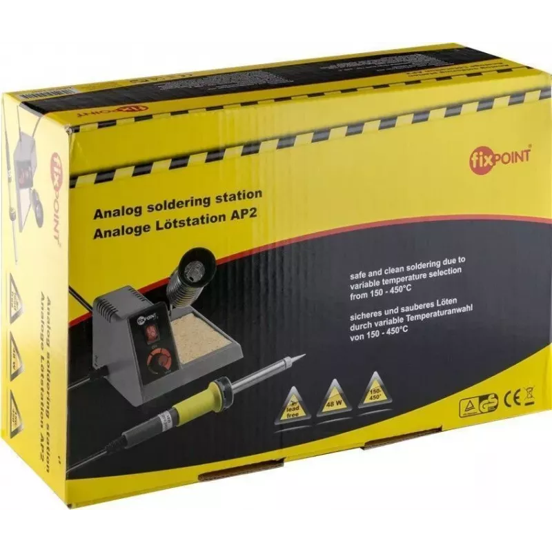 Goobay Estación de soldadura analógica AP2, 48W, gris