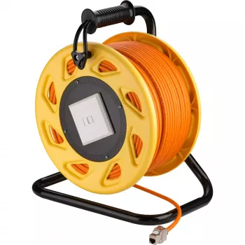 Goobay Tambor de cable RJ45 Cat 7A S/FTP portátil 90m