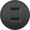 GOOBAY Cargador rápido de coche Dual-USB-C PD (Power Delivery), negro - 30W (12/24V) Apto para dispositivos con USB-C