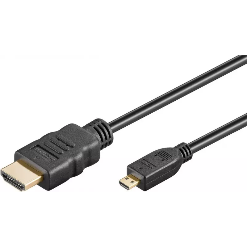 Goobay Cable HDMI Micro-HDMI Ultra High-Speed 8K 60 Hz 2 m negro