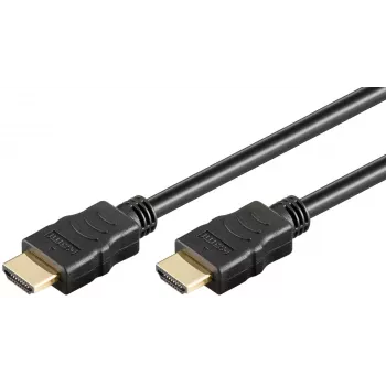 Goobay 80102 Cable HDMI High-Speed con Ethernet, Soft, 1,5 m, negro