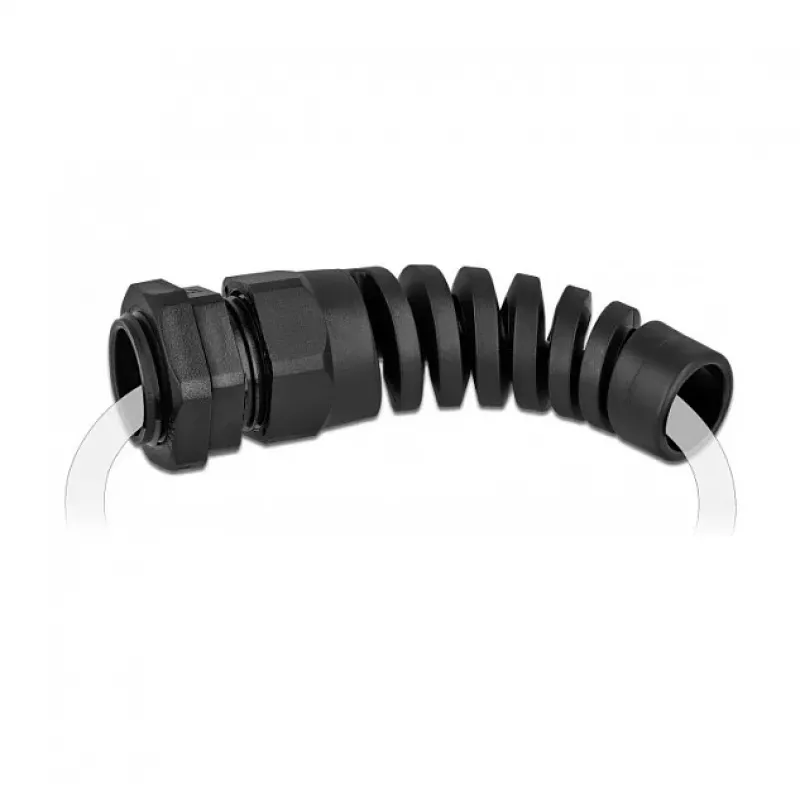 Delock Prensaestopas con alivio de tracción PG21 negro