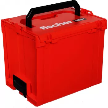 FISCHER L-BOXX FLB 374 caja de herramientas vacía, rojo/negro