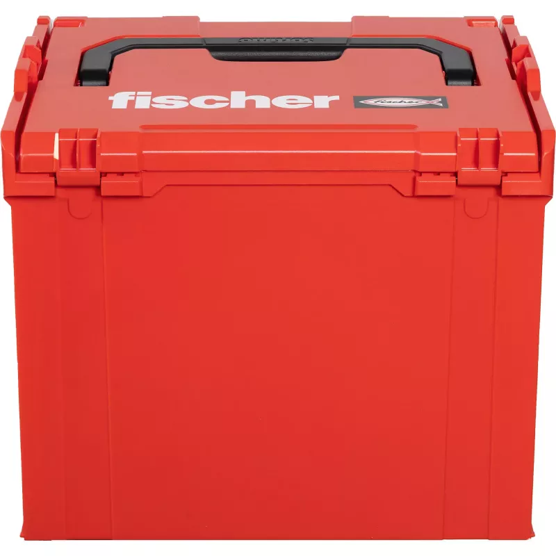 FISCHER L-BOXX FLB 374 caja de herramientas vacía, rojo/negro