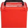 FISCHER L-BOXX FLB 374 caja de herramientas vacía, rojo/negro