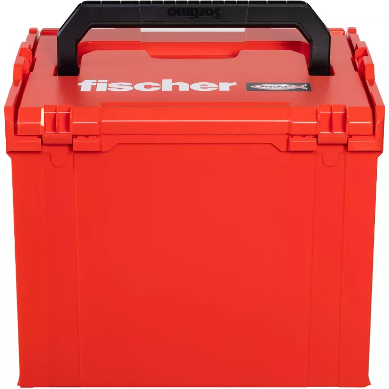 FISCHER L-BOXX FLB 374 caja de herramientas vacía, rojo/negro