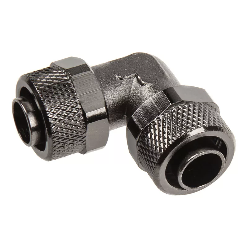 Adaptador 90° 13/10mm a 13/10mm - Níquel negro