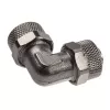 Adaptador 90° 13/10mm a 13/10mm - Níquel negro