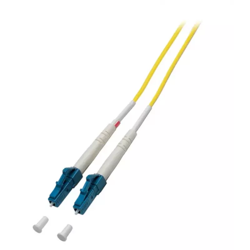 EFB-Elektronik ECOFIBER Cable de conexión de fibra óptica monomodo simplex LC-LC, G.657.A2, 0,5 m, 2,0 mm, amarillo, 9/125 µm