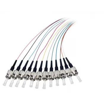 EFB Elektronik Pigtail de fibra ST-II 9/125 OS2 Set de 12 colores 2m