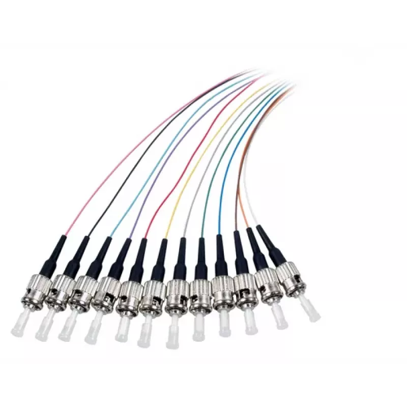 EFB Elektronik Pigtail de fibra ST-II 9/125 OS2 Set de 12 colores 2m
