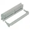 EFB Conector de caja apantallado de 34 pines, paso 2,54mm, recto, gris