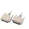 EFB-Elektronik cable de datos serie 1:1, 2x D-Sub 25 macho-macho, 2,0m, beige