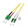 EFB Cable de parcheo dúplex LC/APC-SC/APC OS2 G652D 10m LSZH 2mm amarillo